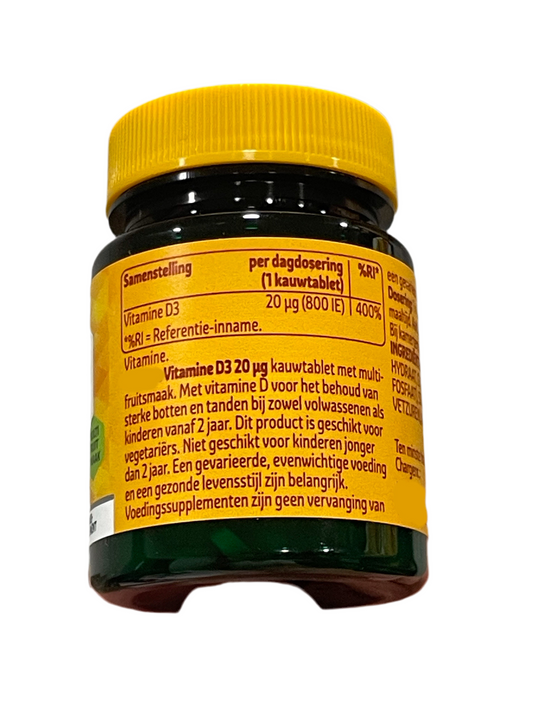 Vitamin D3 20 mcg (800 IE) , 300 Tabletten