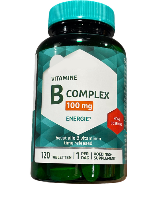 Vitamin B-100 Komplex Tabletten - 120 Tabletten - hochdosiert - Time Released