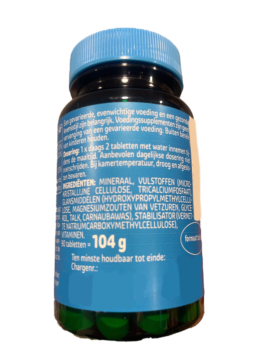 Calcium-Tabletten mit Vitamin D und K - 90 Tabletten-