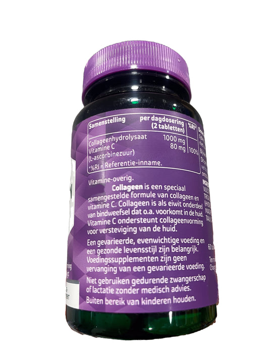 Kollagen 1000 mg Tabletten - 60 Tabletten - hochdosiert -